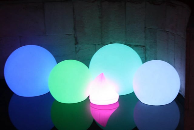 Esferas de colores RGB, esferas led para eventos