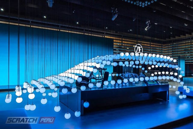 Kinetic lights, luces cineticas, luces con movimientos para eventos