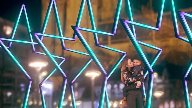 Estrellas neon controladas con madrix 5