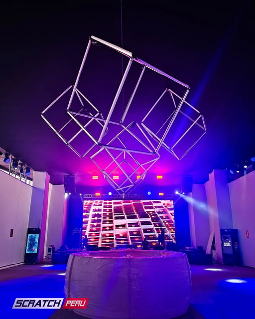 Lamparas geometricas 3D pixel led