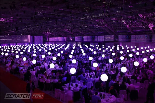 Kinetic lights, luces cineticas, luces con movimientos para eventos