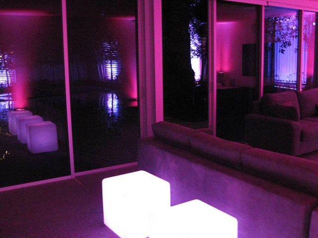 Cubos led de luces RGB para eventos