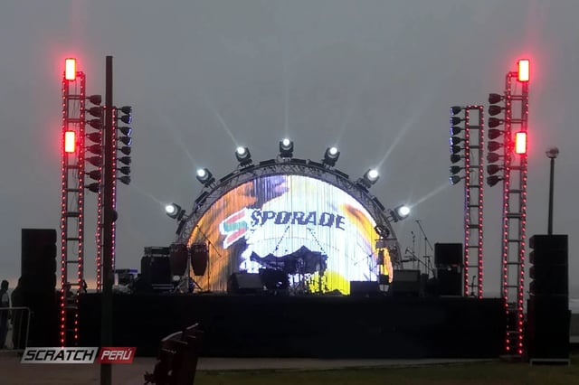 Pantalla de tubos led para sporade