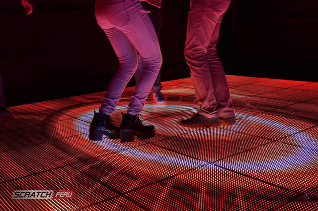 Pista de baile video pixel led p12