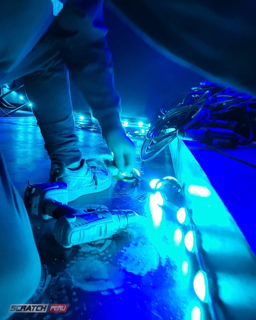 Mini pixel led para delinear eventos y edificios
