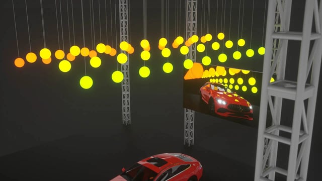 Kinetic lights, luces cineticas, luces con movimientos para eventos