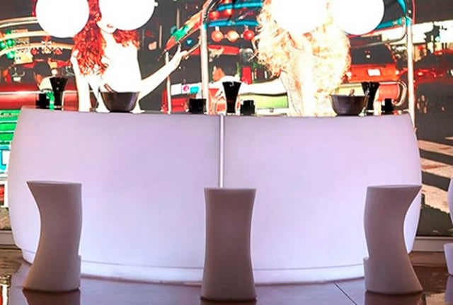 Barra circular led RGB, controlable con control remoto