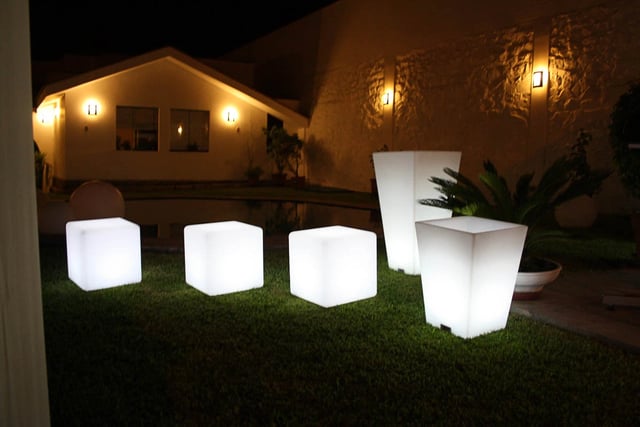 Cubos led de luces RGB para eventos
