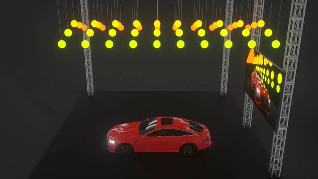 Kinetic lights, luces cineticas, luces con movimientos para eventos