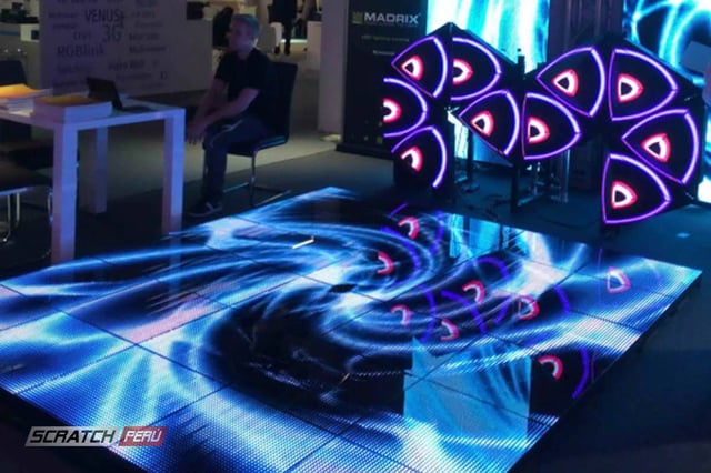 Piso video les, piso pantalla, piso video para conciertos, floor screen display