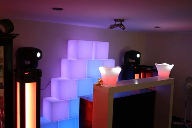 Cubos led de luces RGB para eventos