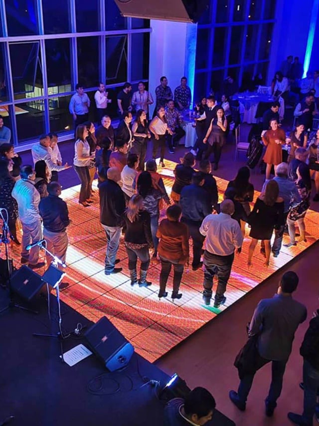 Pista de baile video led para eventos