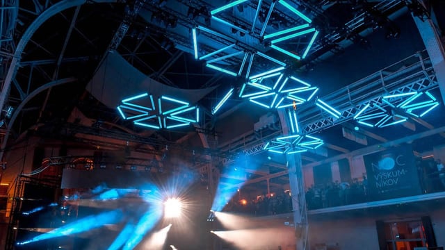 Lamparas geometricas 3D pixel led