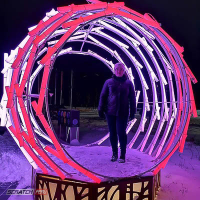 Semi esfera pixel led madrix