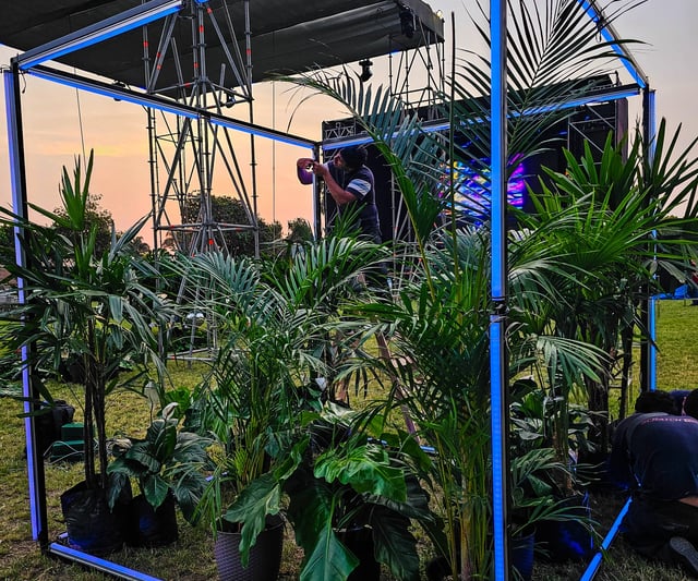 Delineado de cubos en pixel led controlados con madrix