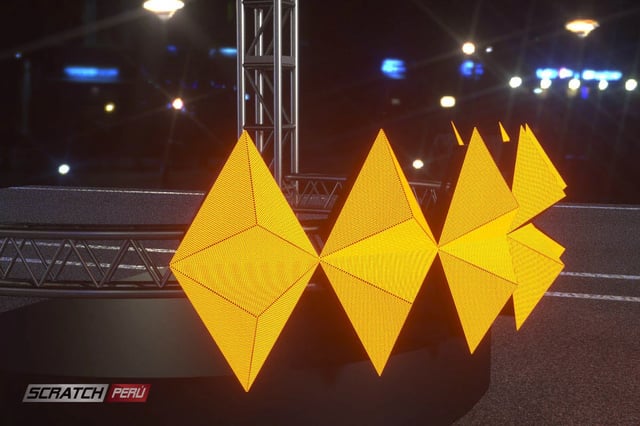 Pantallas triangulares para dj, que reproducen videos de manera online