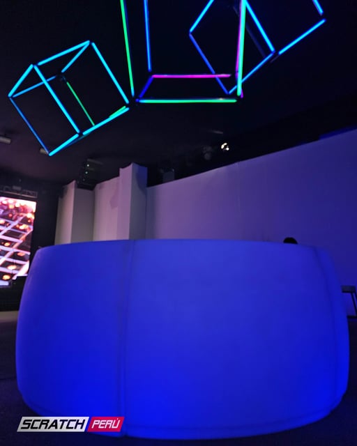 Barra circular led RGB, controlable con control remoto