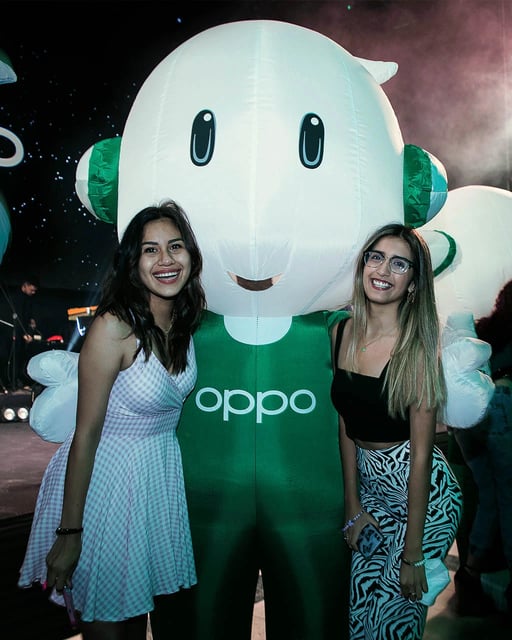 Zonas de experiencias para evento de oppo peru en su lanzamiento oficial 2022