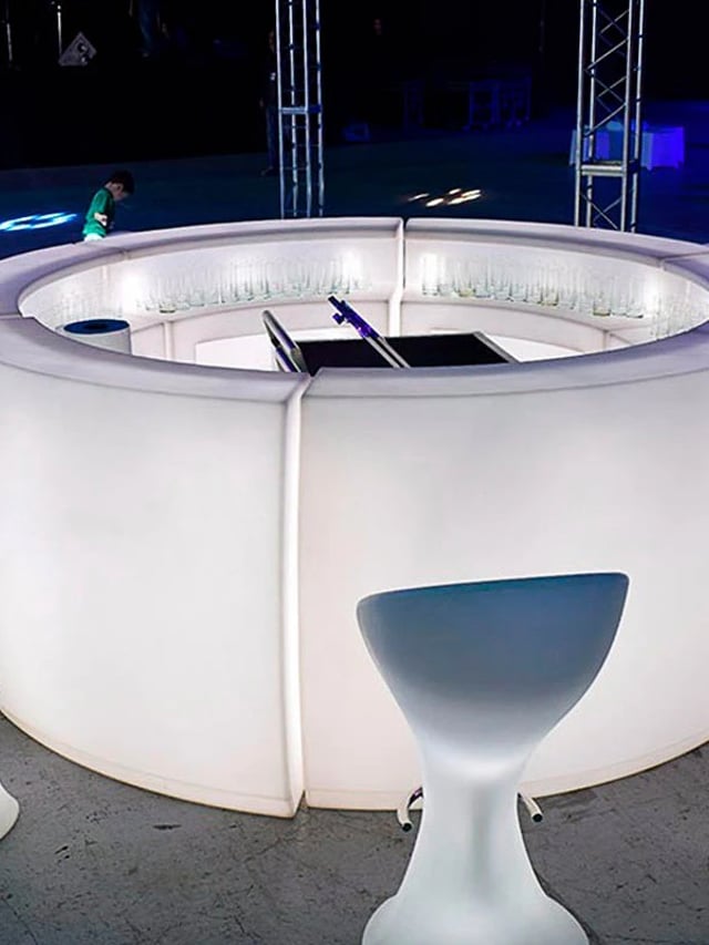 Barra circular led RGB, controlable con control remoto