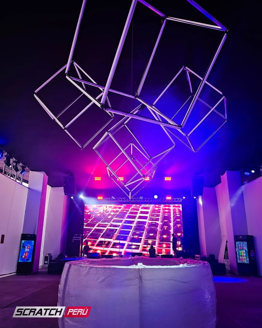 Lamparas geometricas 3D pixel led