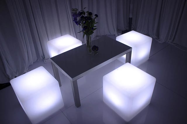 Cubos led de luces RGB para eventos