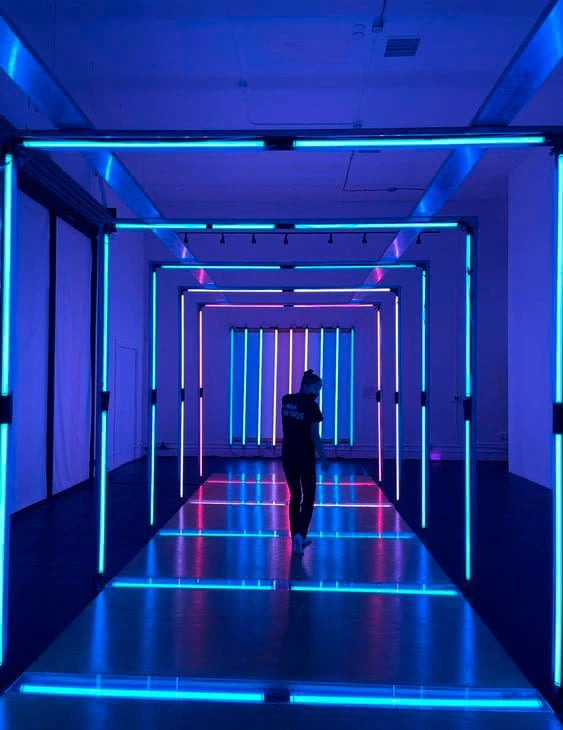 Túnel cuadrado LED