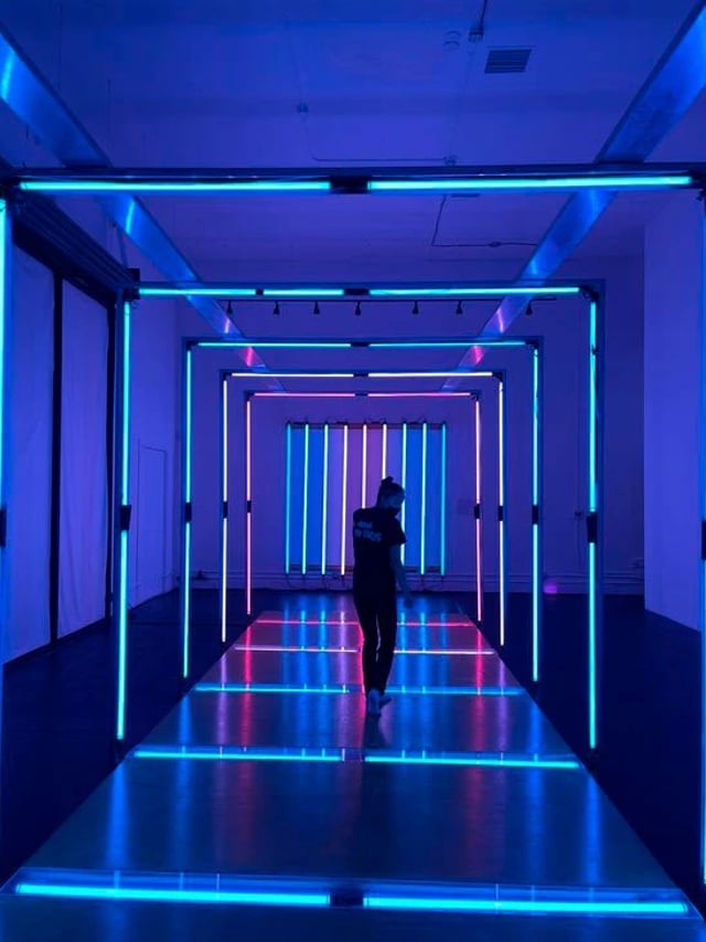 Túnel cuadrado LED