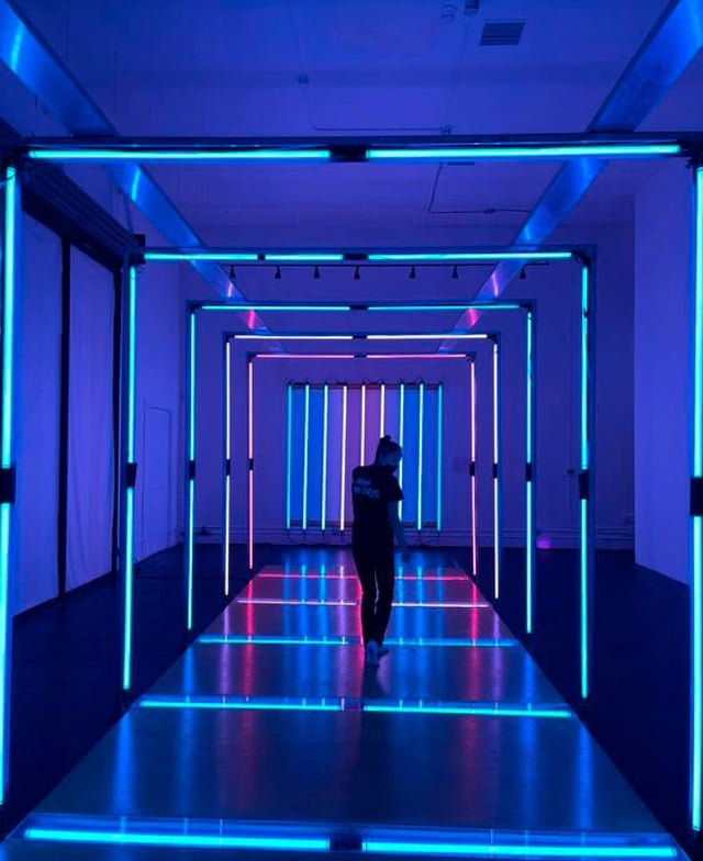 Túnel cuadrado LED