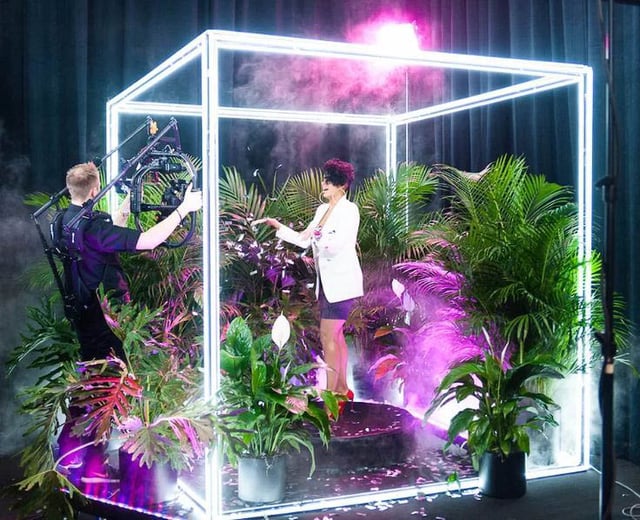 Delineado de cubos en pixel led controlados con madrix