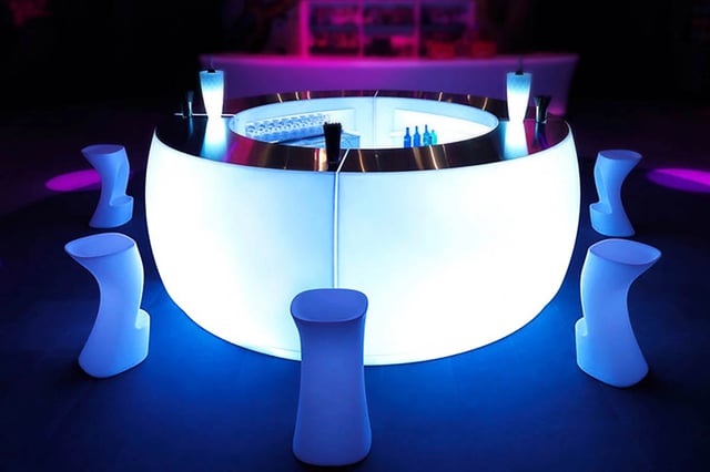 Barra circular led RGB, controlable con control remoto