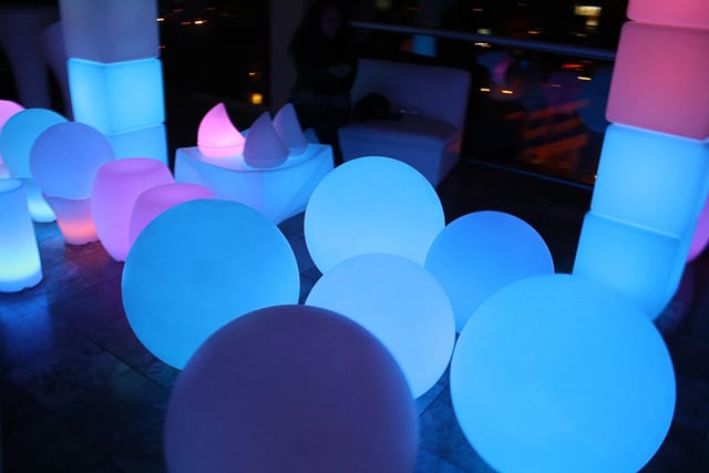 Esferas de colores RGB, esferas led para eventos