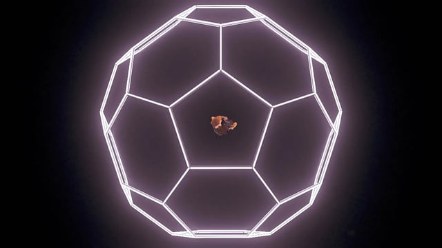Balón de futbol gigante en neon led ideal para zonas de experiencias