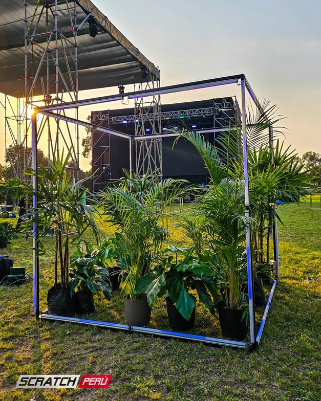 Delineado de cubos en pixel led controlados con madrix