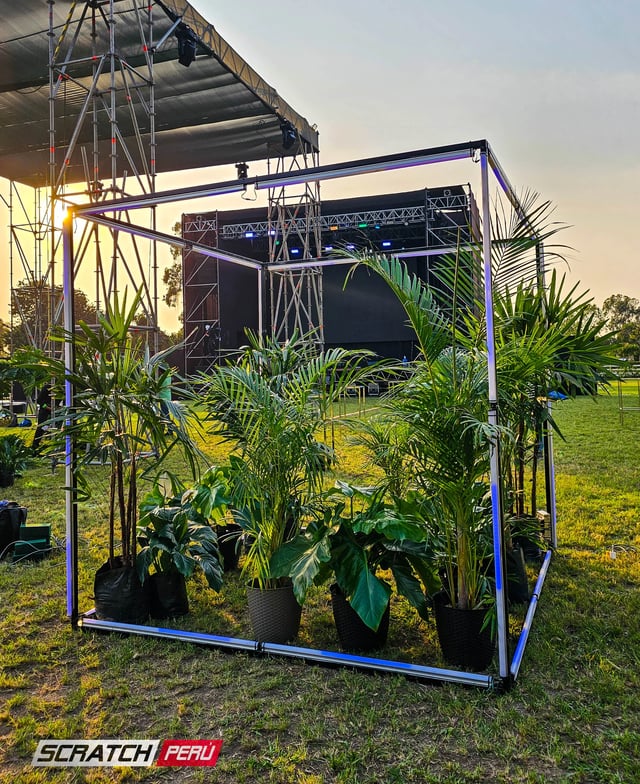 Delineado de cubos en pixel led controlados con madrix