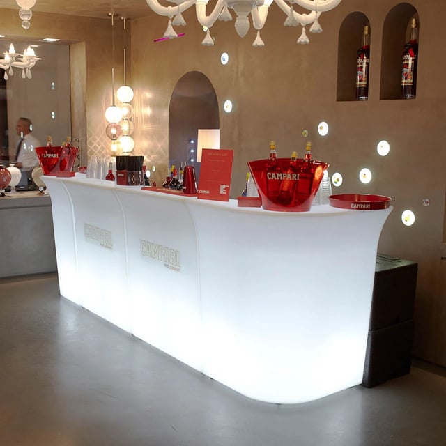 Barra coctel led para eventos, de colores rgb y efectos controlables