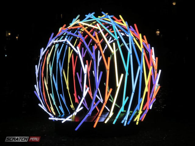 Semi esfera pixel led madrix