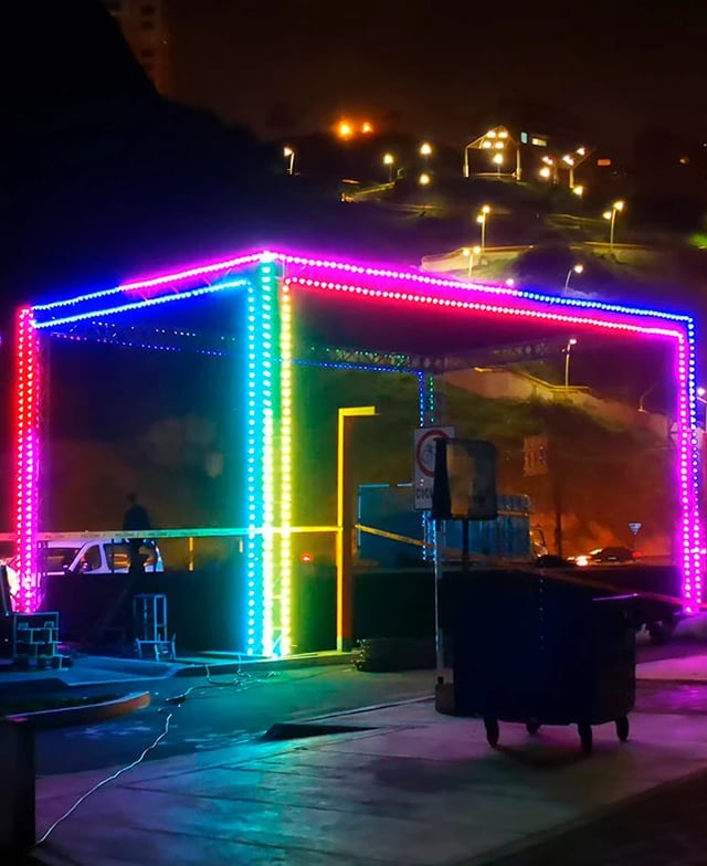 Delineado pixel LED de escenario