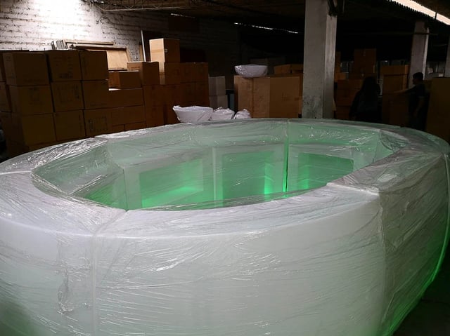 Barra circular led RGB, controlable con control remoto