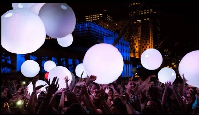 Esferas inflables led para eventos, decoracion de eventos y conciertos