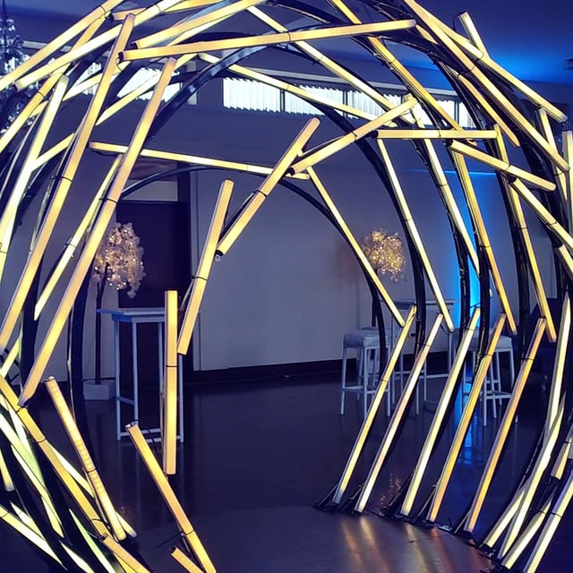 Semi esfera pixel led madrix