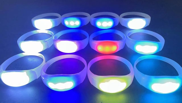 Brazaletes led dmx madrix, brazaletes luminosos para eventos