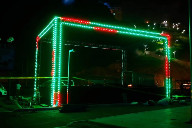 Mini pixel led para delinear eventos y edificios