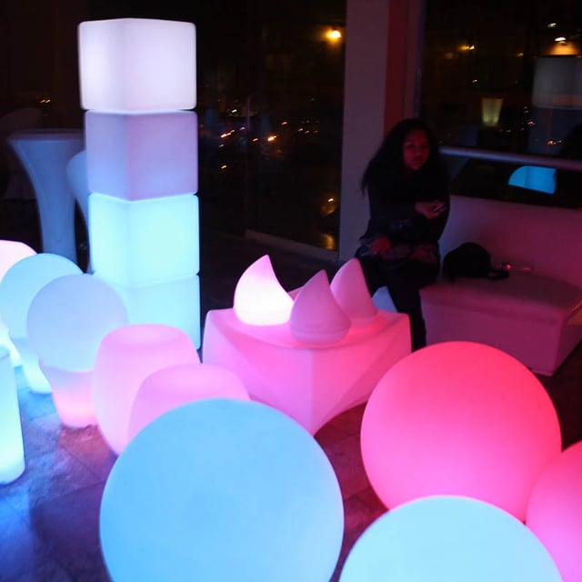 Esferas de colores RGB, esferas led para eventos