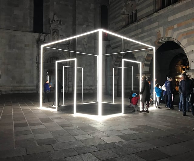 Delineado de cubos en pixel led controlados con madrix