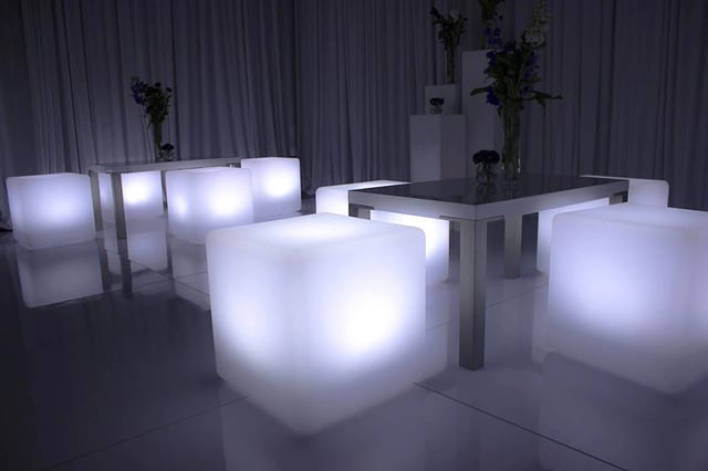 Cubos led de luces RGB para eventos