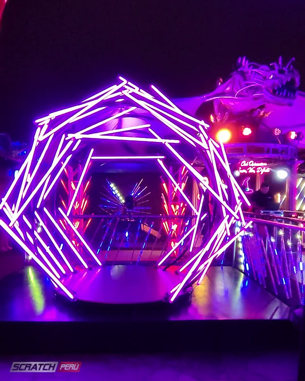 Semi esfera pixel led madrix