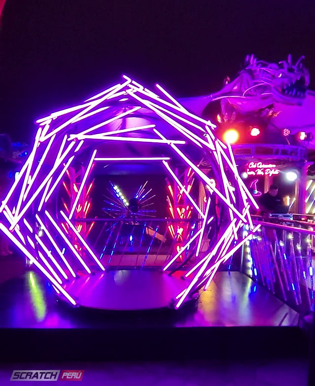 Semi esfera pixel led madrix