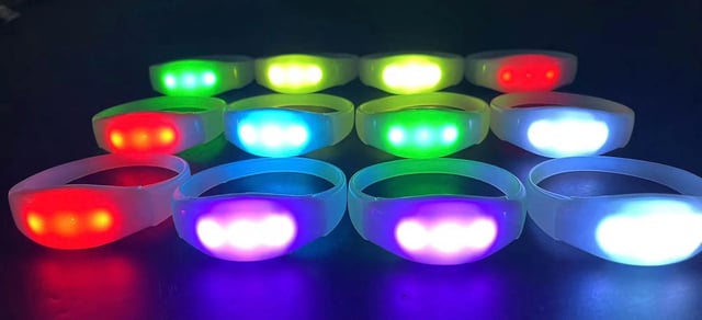 Brazaletes led dmx madrix, brazaletes luminosos para eventos