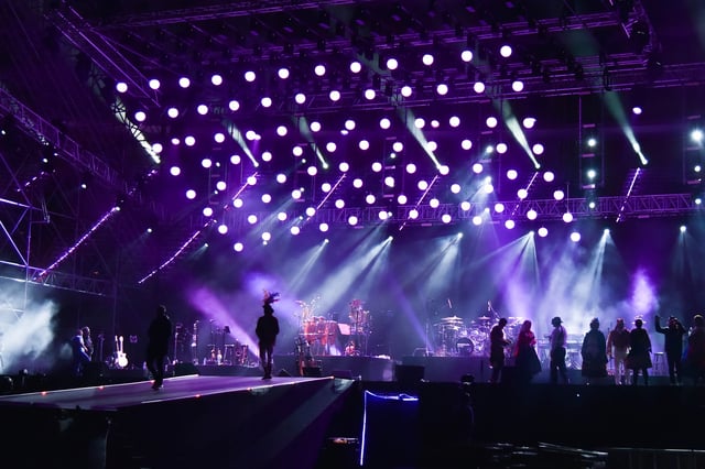Esferas cineticas led RGB purple