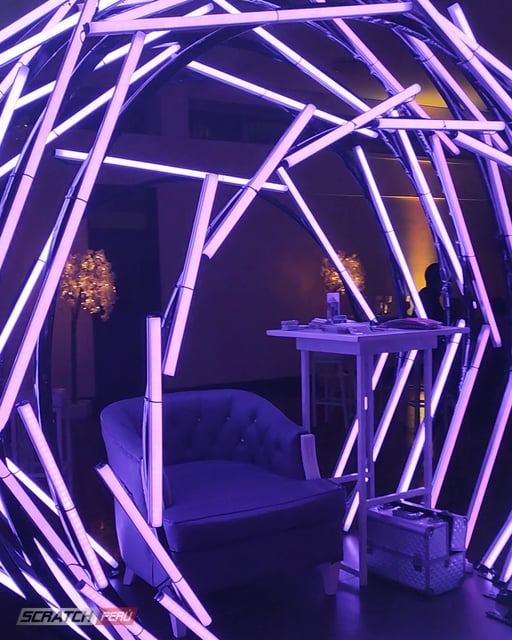 Semi esfera pixel led madrix